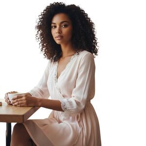 FOREVER 21 BLUSH PINK DRESS SZ.S EUC.